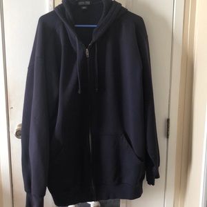 Men’s hoodie jacket Brand: Land’s End Size: XXL Color: Black